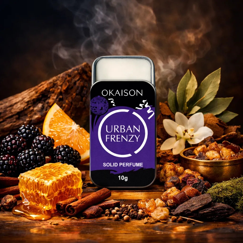 OKAISON URBAN FRENZY| Solid perfume for men & women| perfume with oud|