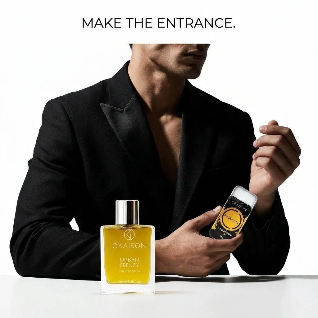 The Statement Set · Urban Frenzy EDP + Pinnacle Solid Perfume