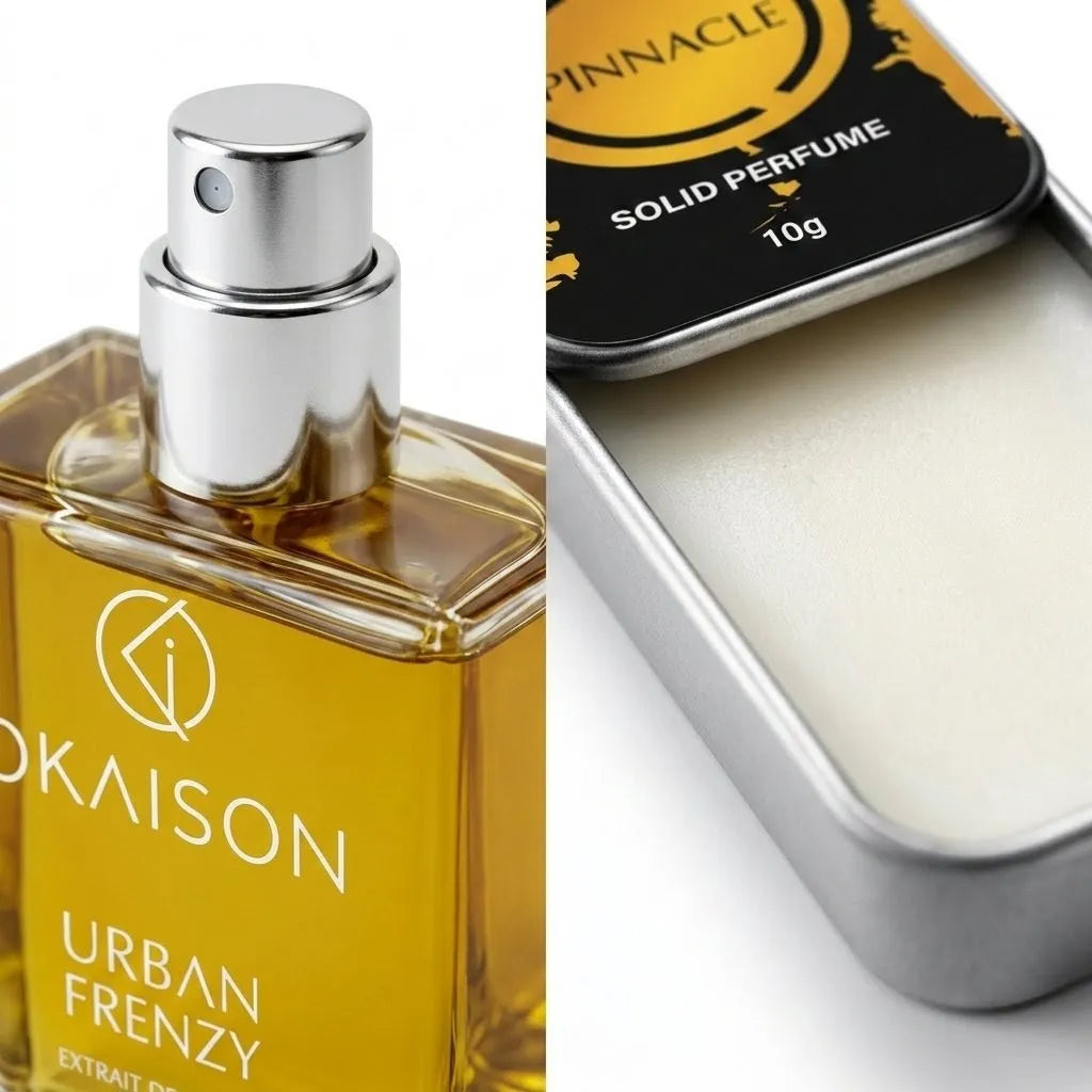 The Statement Set · Urban Frenzy EDP + Pinnacle Solid Perfume