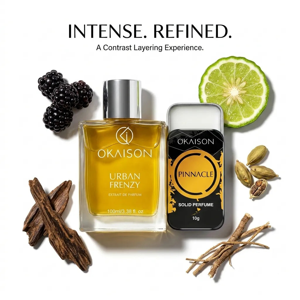 The Statement Set · Urban Frenzy EDP + Pinnacle Solid Perfume