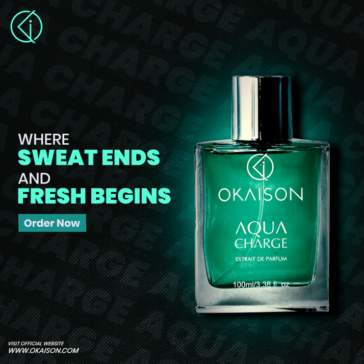 OKAISON AQUA CHARGE|INVICTUS Fragrance|100ml Extrait de parfum| perfume with Invictus.|
