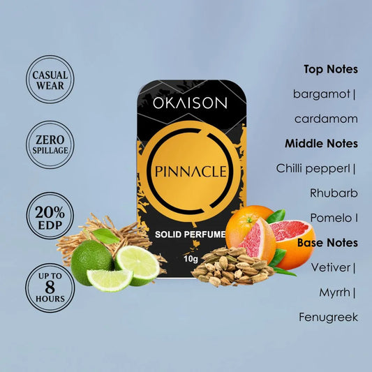 OKAISON PINNACLE| Solid Perfume for Men & Women| spicy truth fragrance|