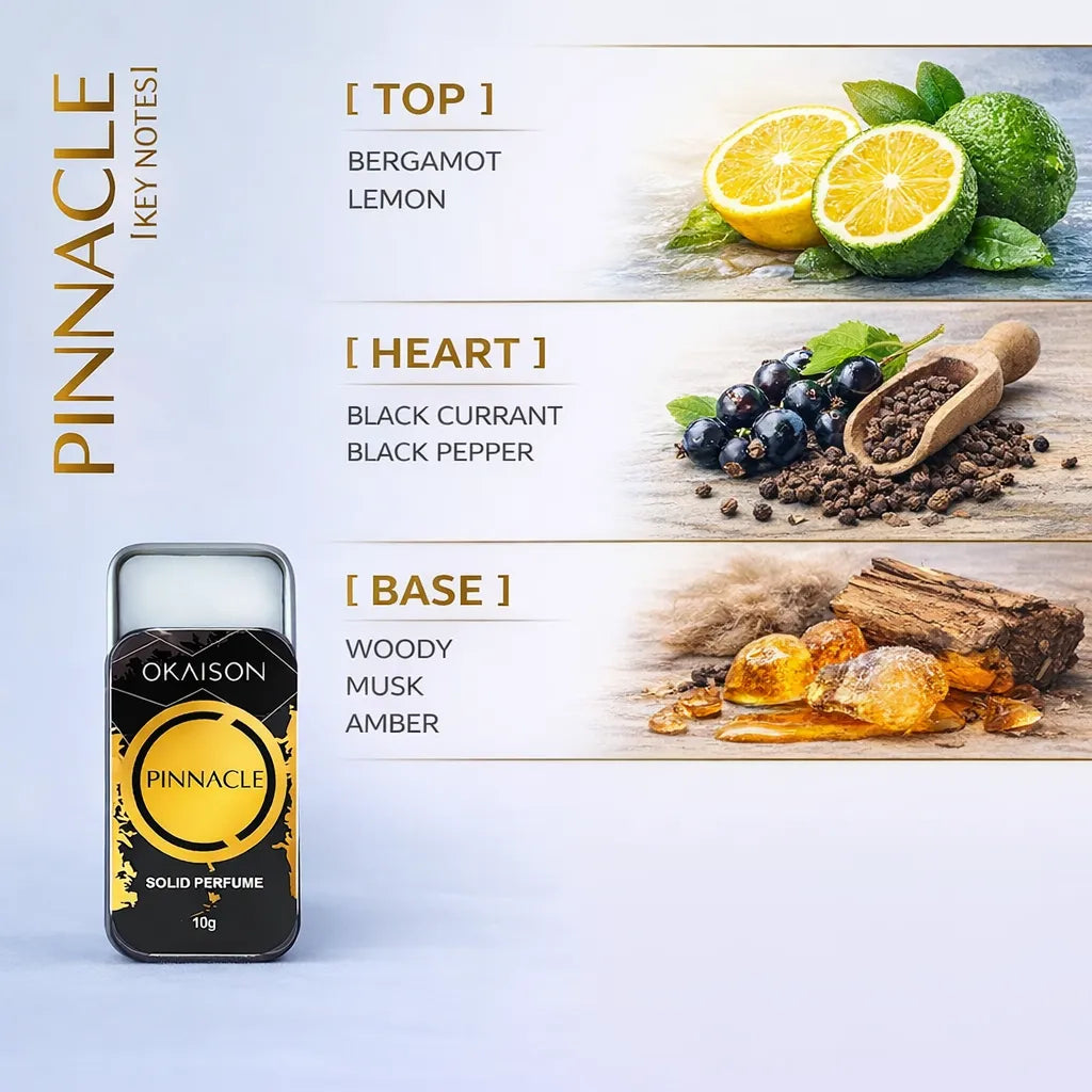 OKAISON PINNACLE| Solid Perfume for Men & Women| spicy truth fragrance|